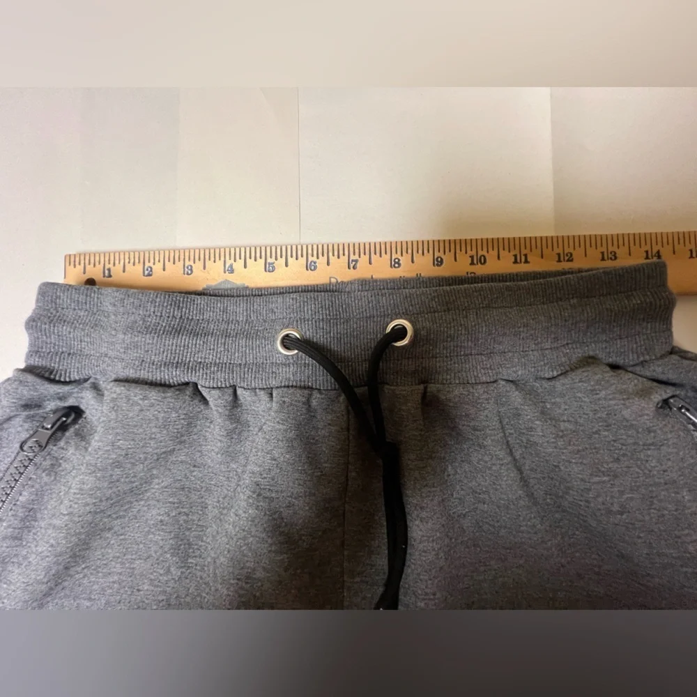 PIDOGYM MENS SLIM JOGGERS-TAPERED SWEATPANTS WITH RIBBED CUFFS  LARGE MED GRAY